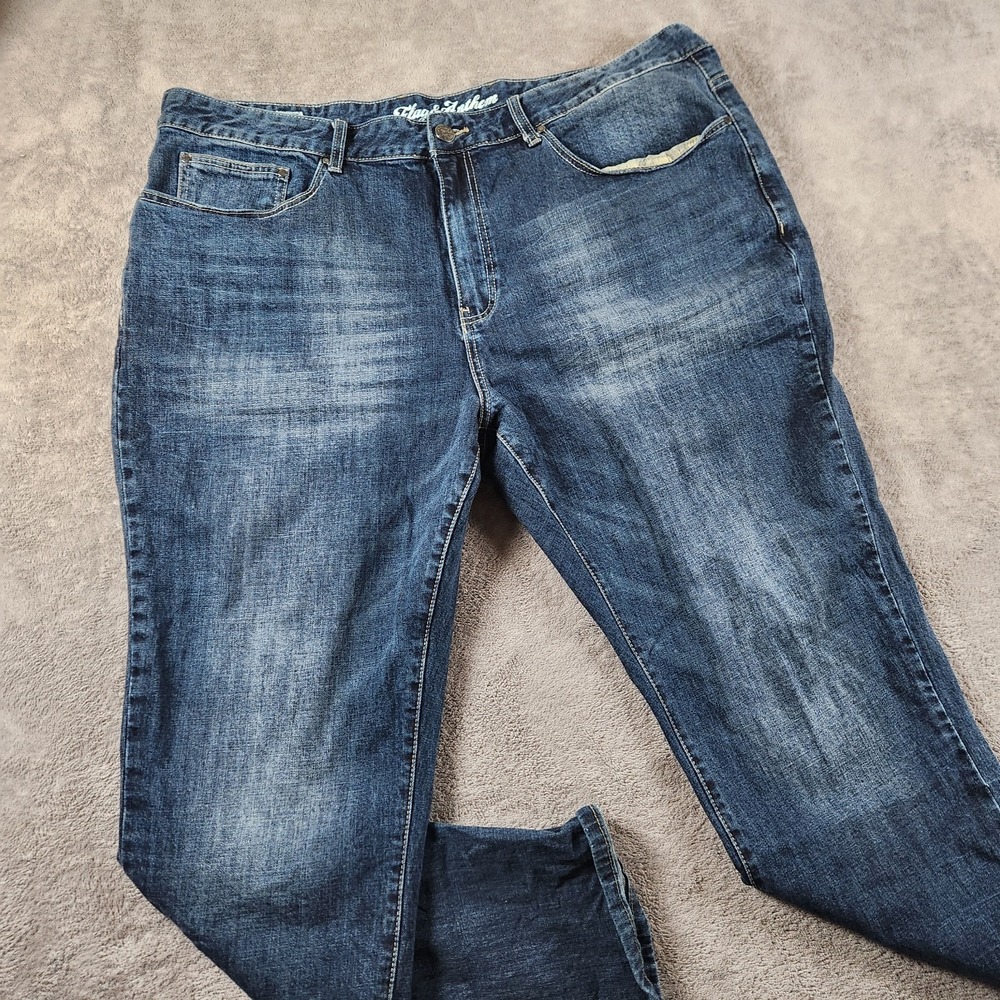 Flag & Anthem Nashville Straight Jeans Mens size 42x32 Everett Wash Denim